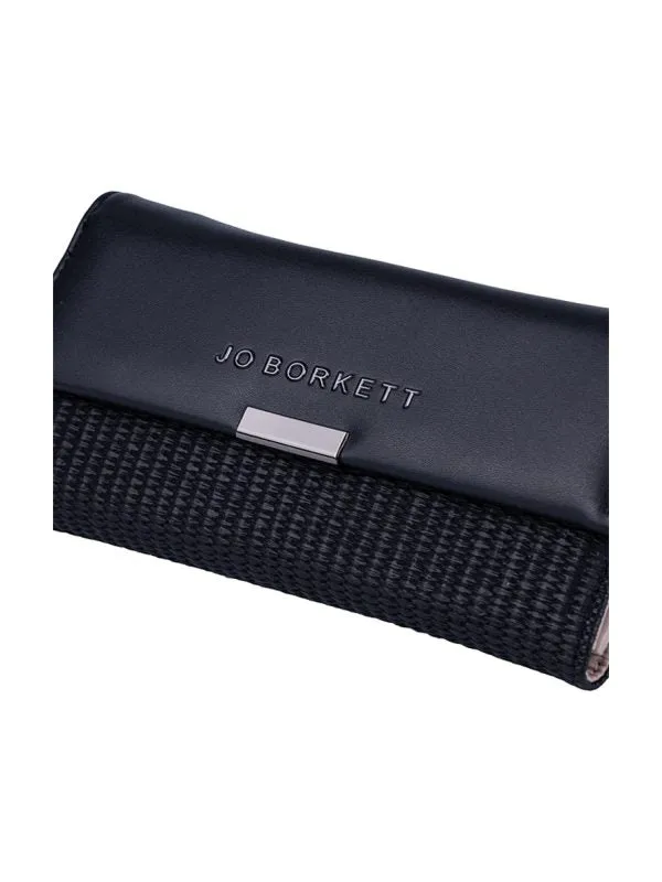 Jo Borkett Ade Tri-Fold Purse Black