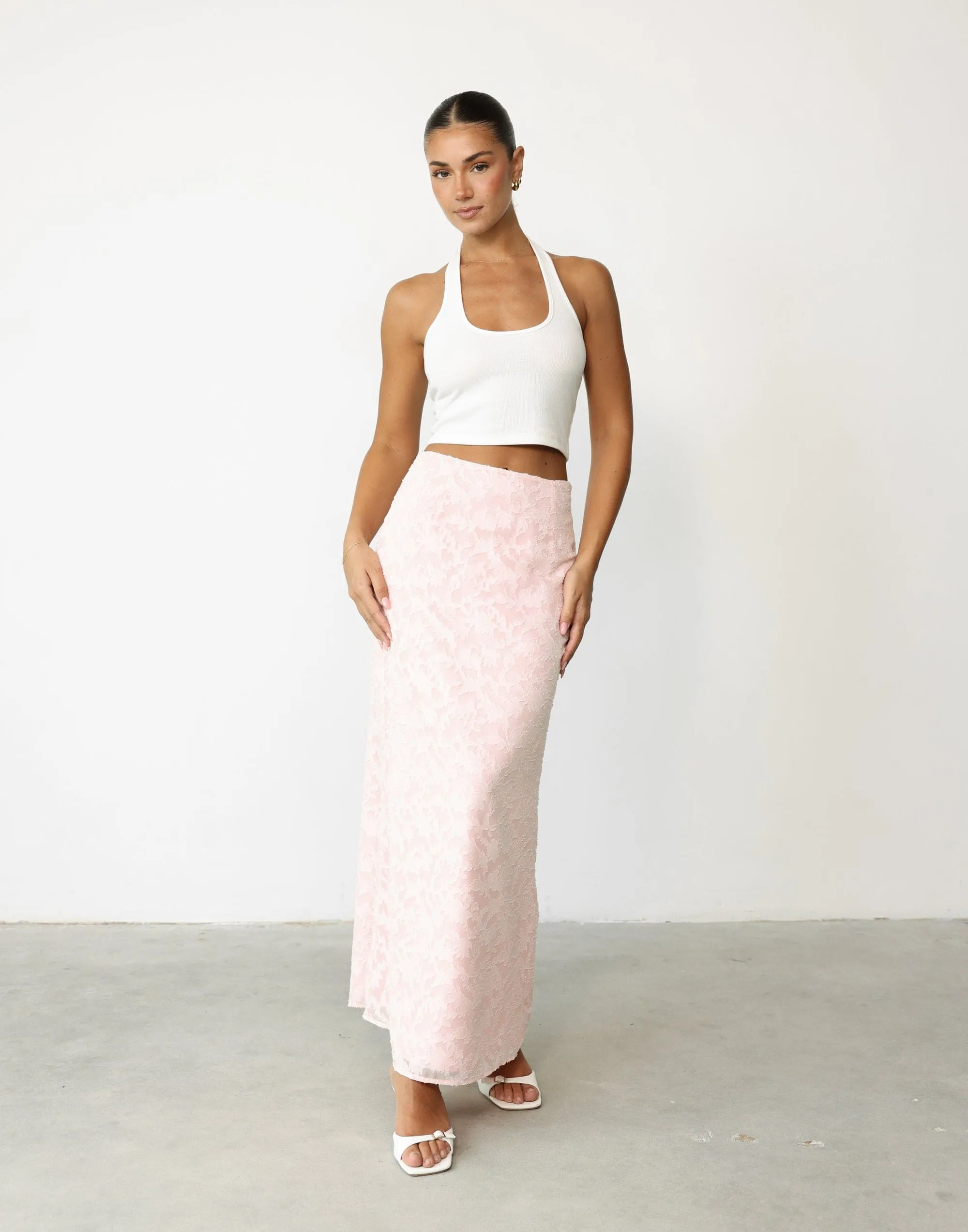 Juliet Maxi Skirt (Blush)