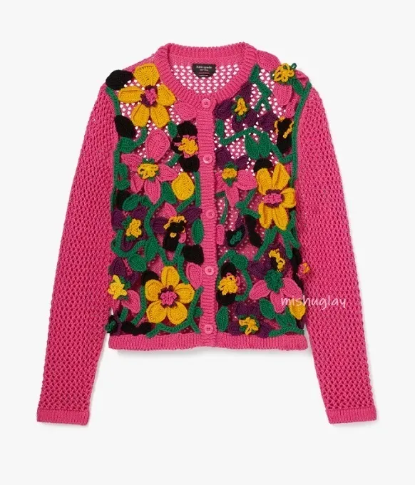 kate spade new york  |Flower Patterns Long Sleeves Cotton Party Style Office Style