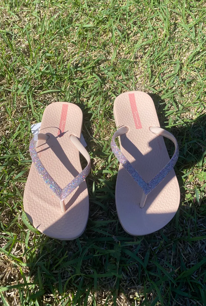 Kids Flip Flop, Blush Shimmer