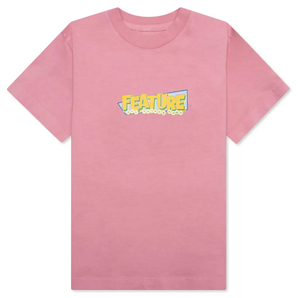 Kids Retro Tee - Dusty Pink