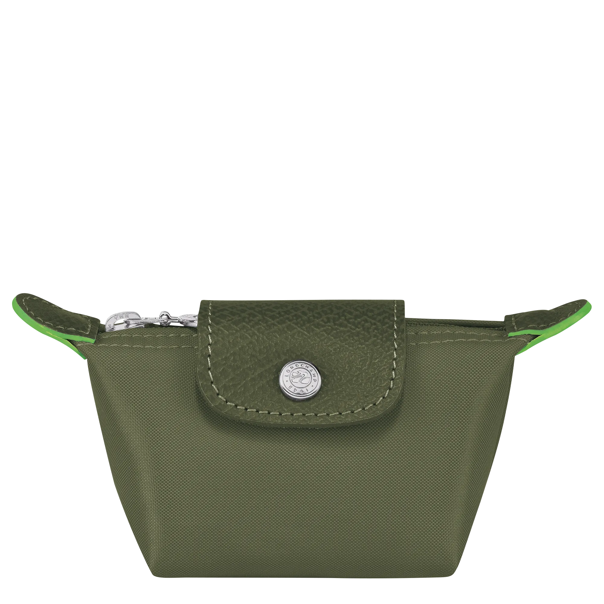 Le Pliage Green Coin purse Forest - Recycled canvas