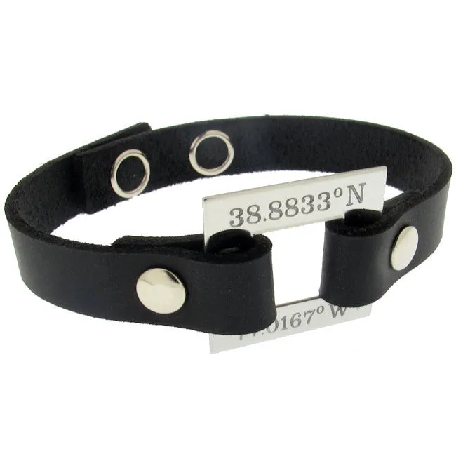 Longitude Latitude GPS Coordinates ID Bracelet