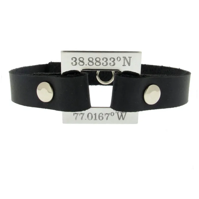 Longitude Latitude GPS Coordinates ID Bracelet