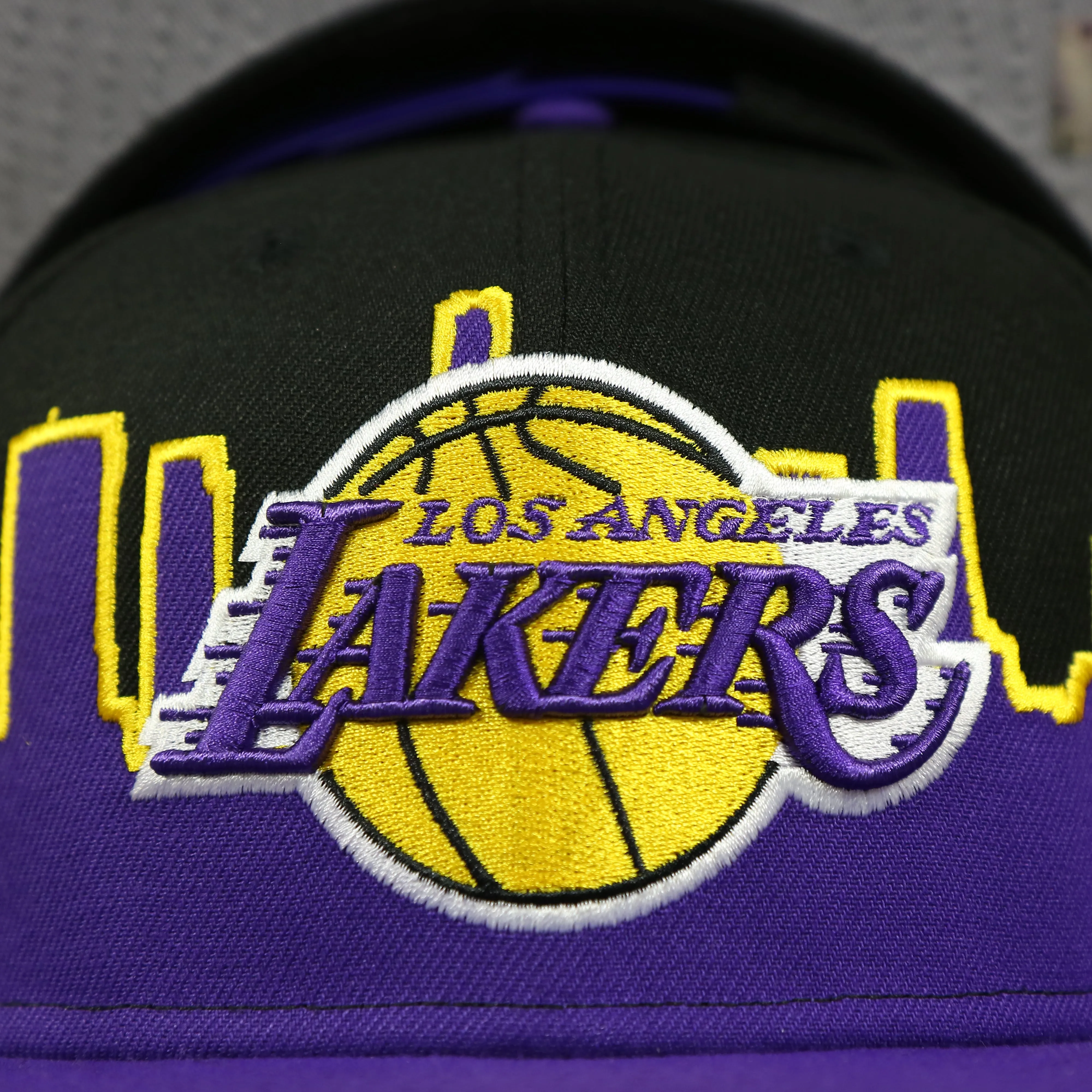 Los Angeles Lakers City Skyline Side Patch 9Fifty Snapback Hat | Los Angeles Skyline 950