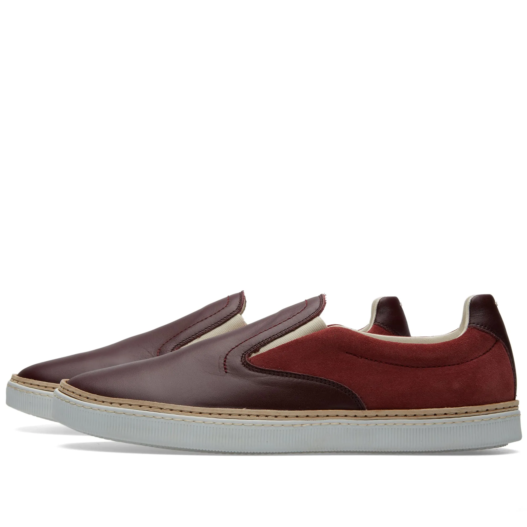 Maison Margiela 22 Leather Welt Slip On SneakerBordeaux