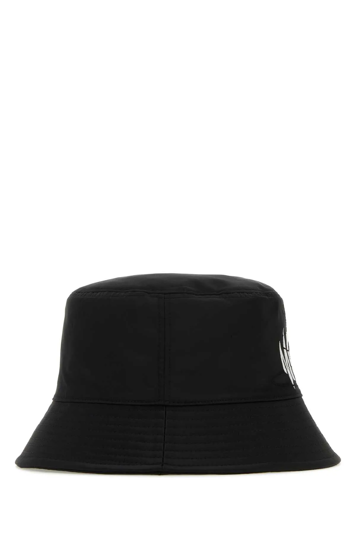 Mcm Black Nylon Bucket Hat