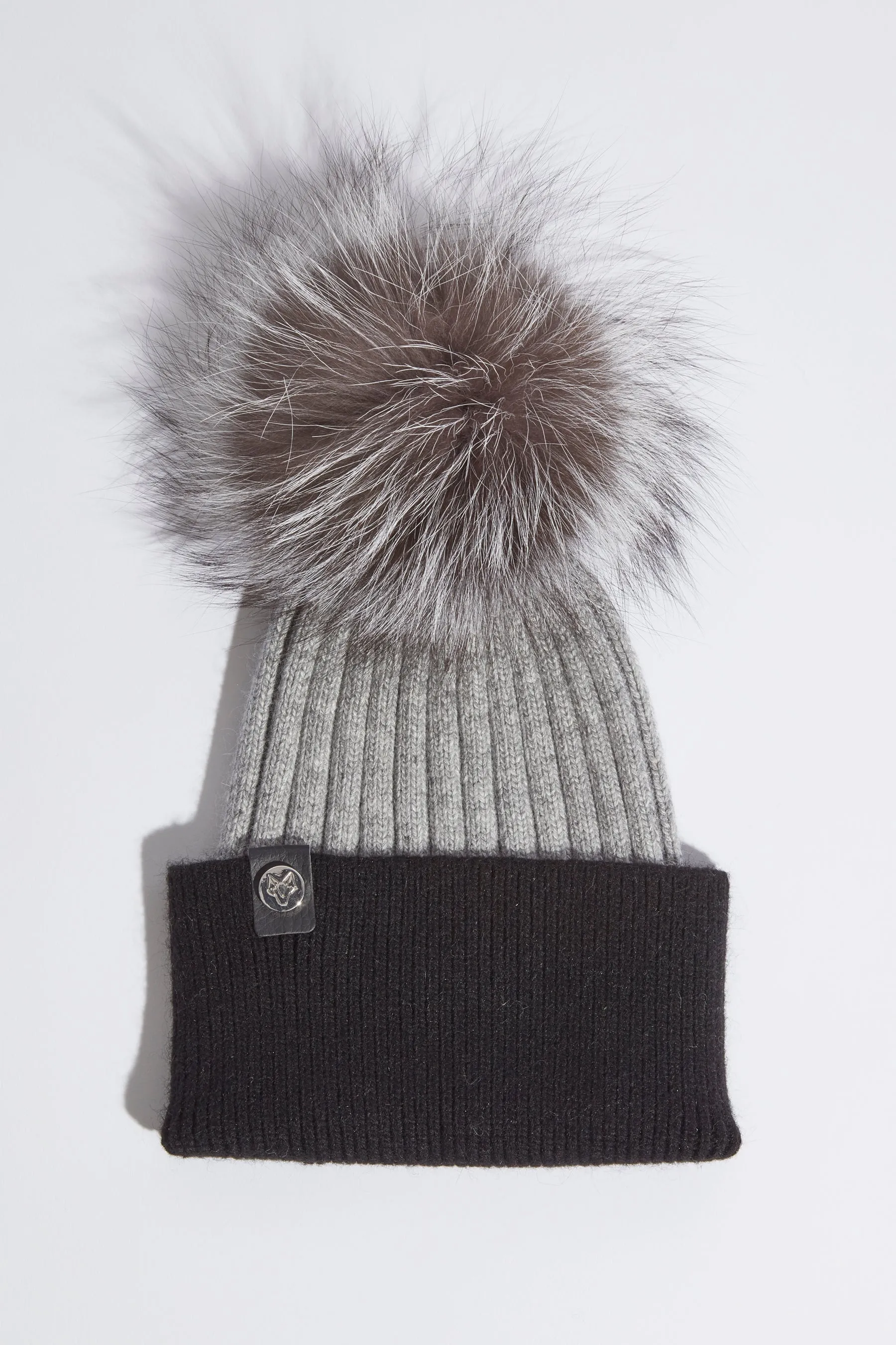 Mens Harley Pom Pom Hat - Black/Grey