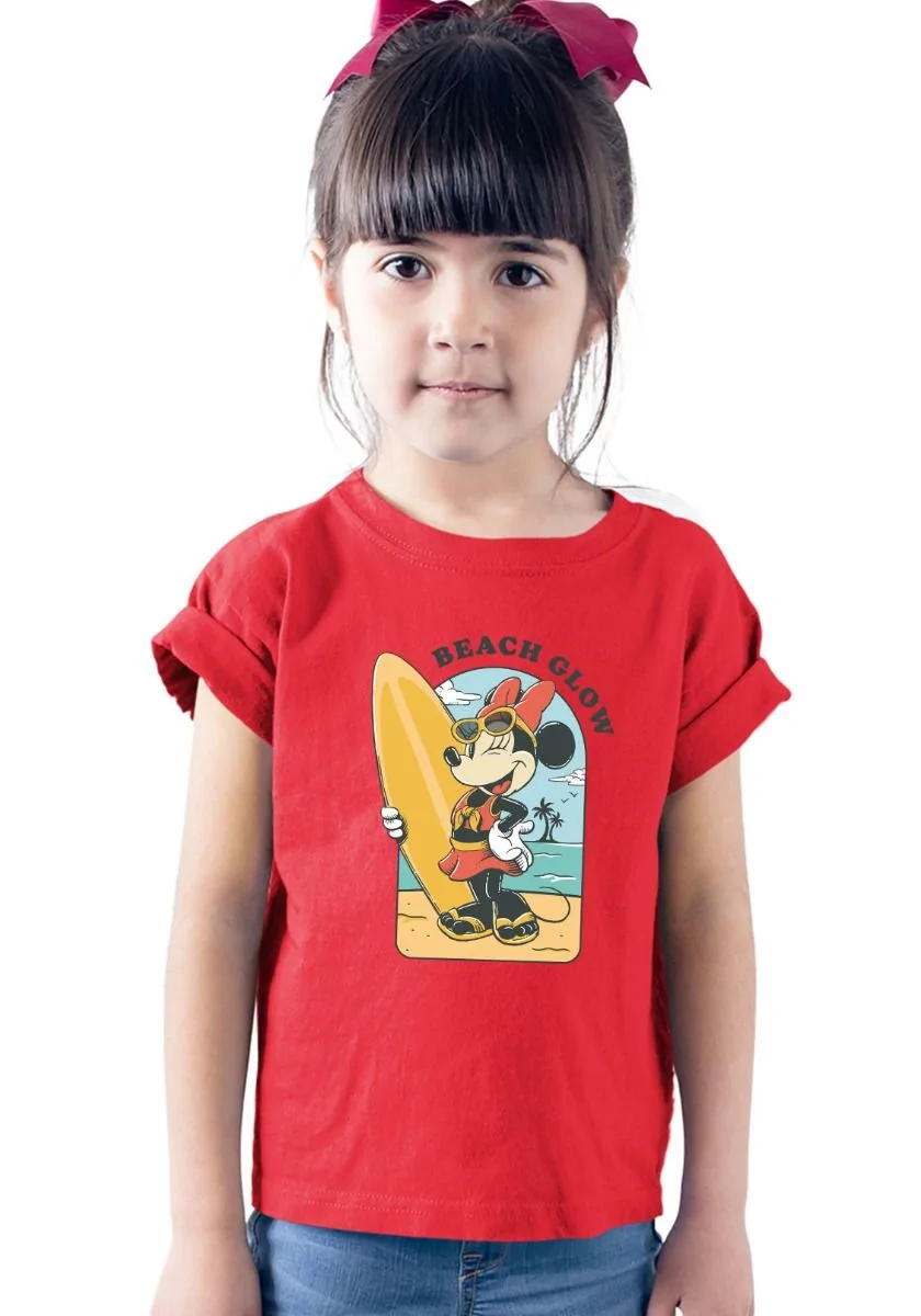 Minnie Beach Glow Kids T-Shirt