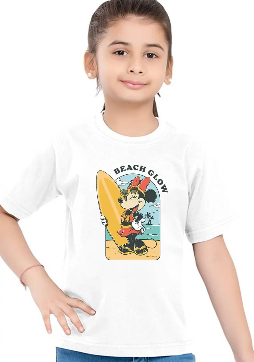 Minnie Beach Glow Kids T-Shirt