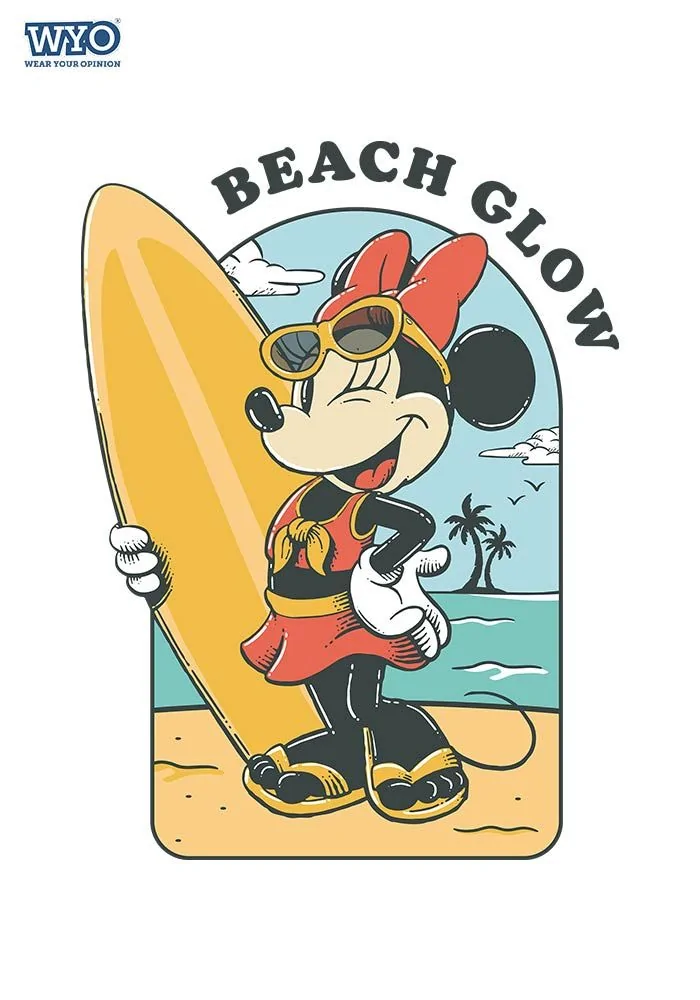 Minnie Beach Glow Kids T-Shirt