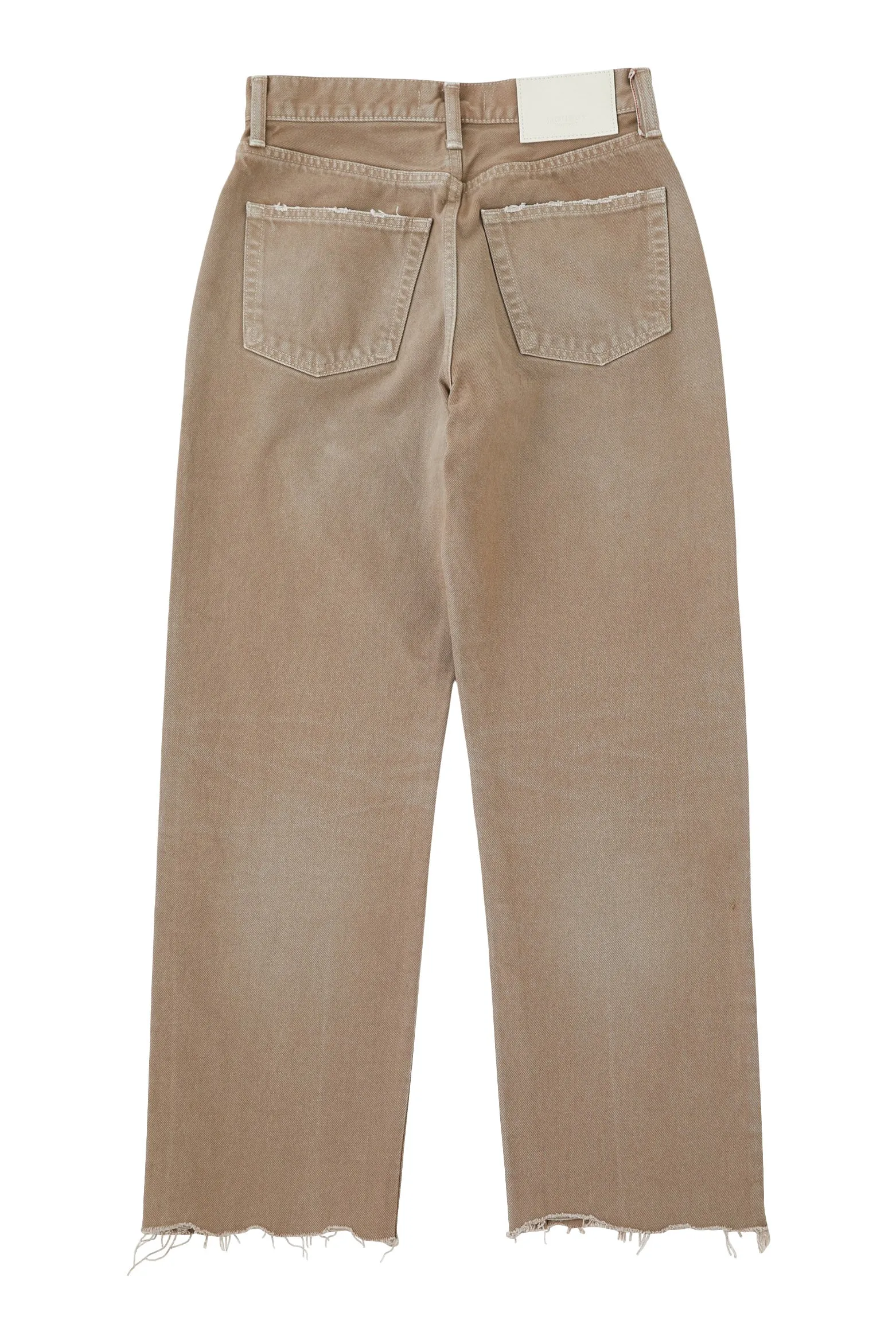 Moussy Denim Herminie Wide Straight Leg in Light Brown