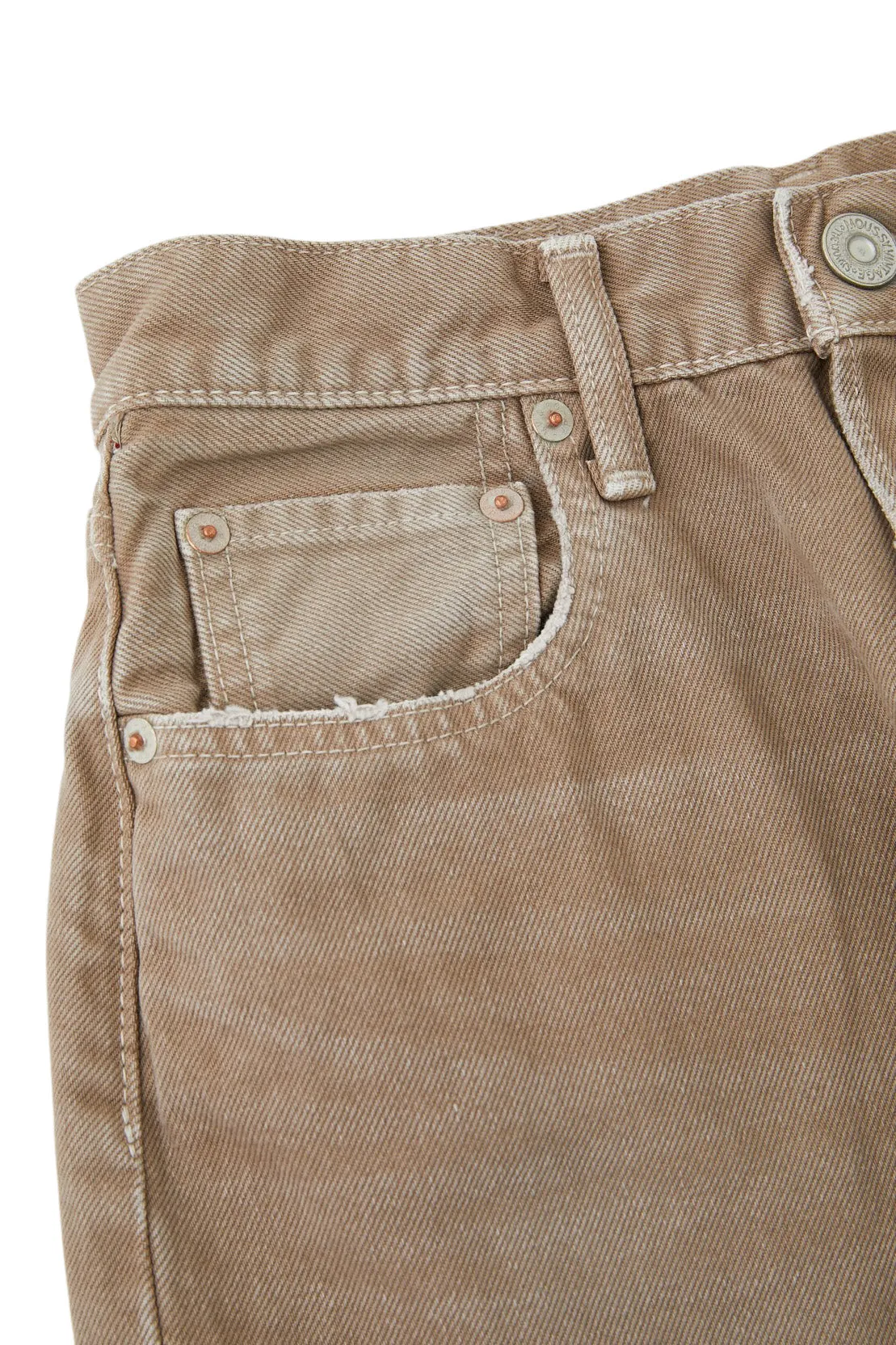 Moussy Denim Herminie Wide Straight Leg in Light Brown