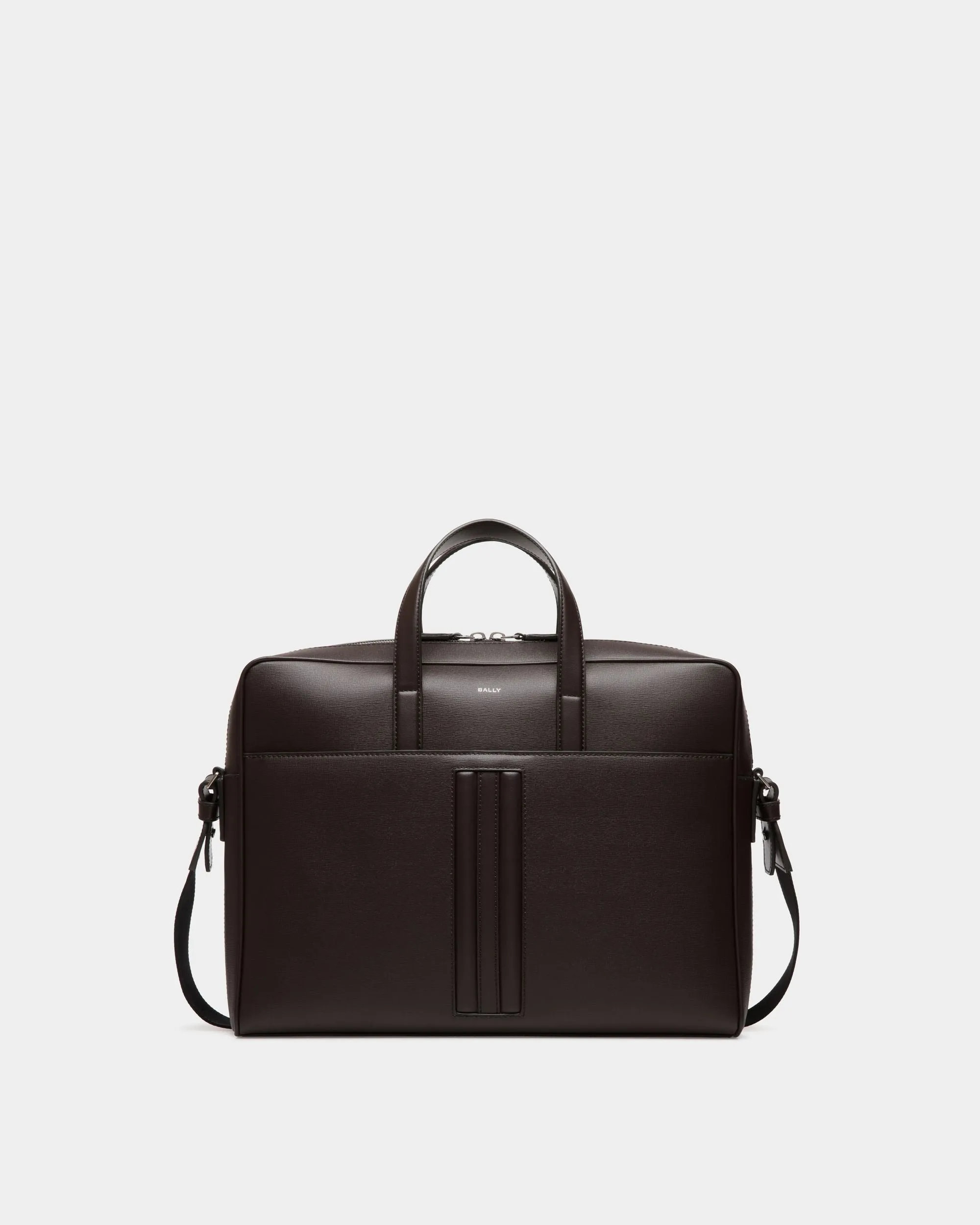 Mythos Briefcase in Ebano Recycled Leather 