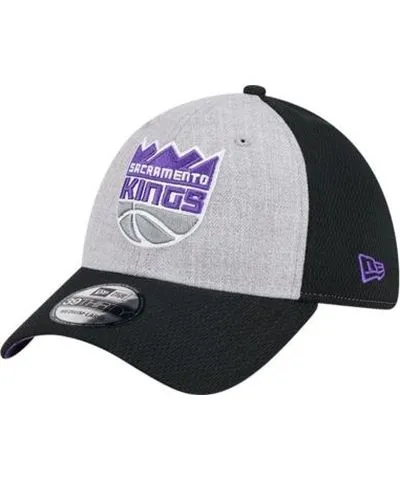 New Era NBA Heather Gray/Black Sacramento Kings Two-Tone 39THIRTY Flex Hat