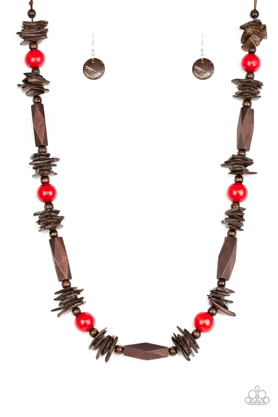 Paparazzi Necklace ~ Cozumel Coast Red