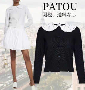 PATOU  |Casual Style Long Sleeves Office Style Elegant Style