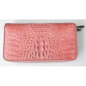 Pink Crocodile Purse