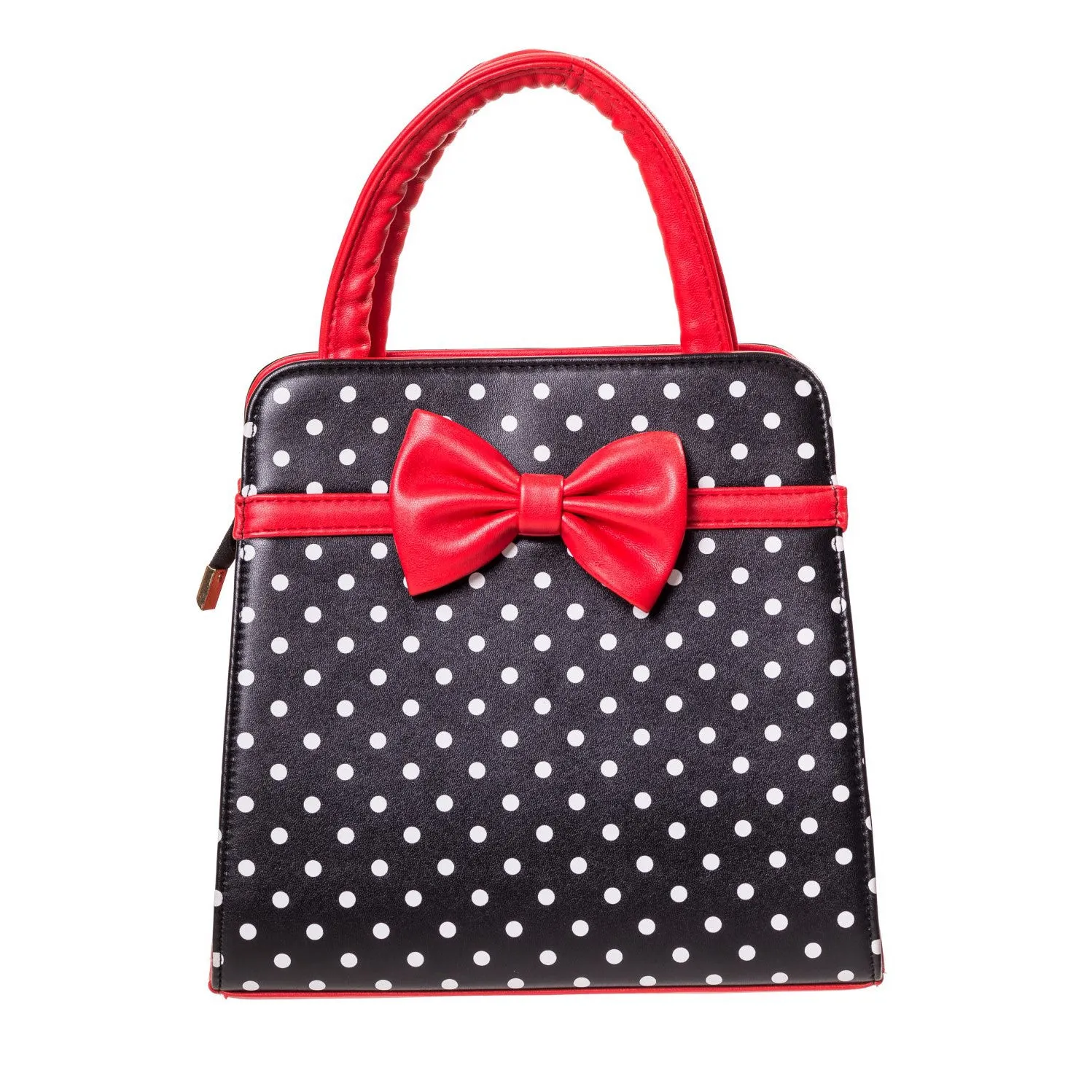 Polka Dot Red Bow Handbag