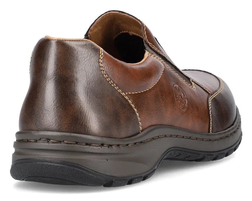 Rieker 03354-26 Mens Leather Slip On Shoe