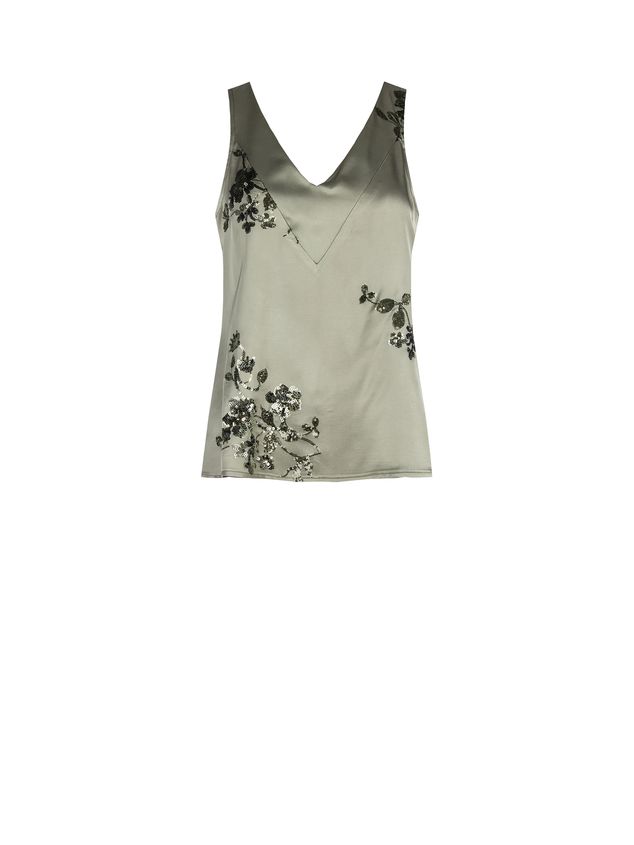 Rinascimento  |Casual Style Sleeveless V-Neck Bi-color Plain Party Style