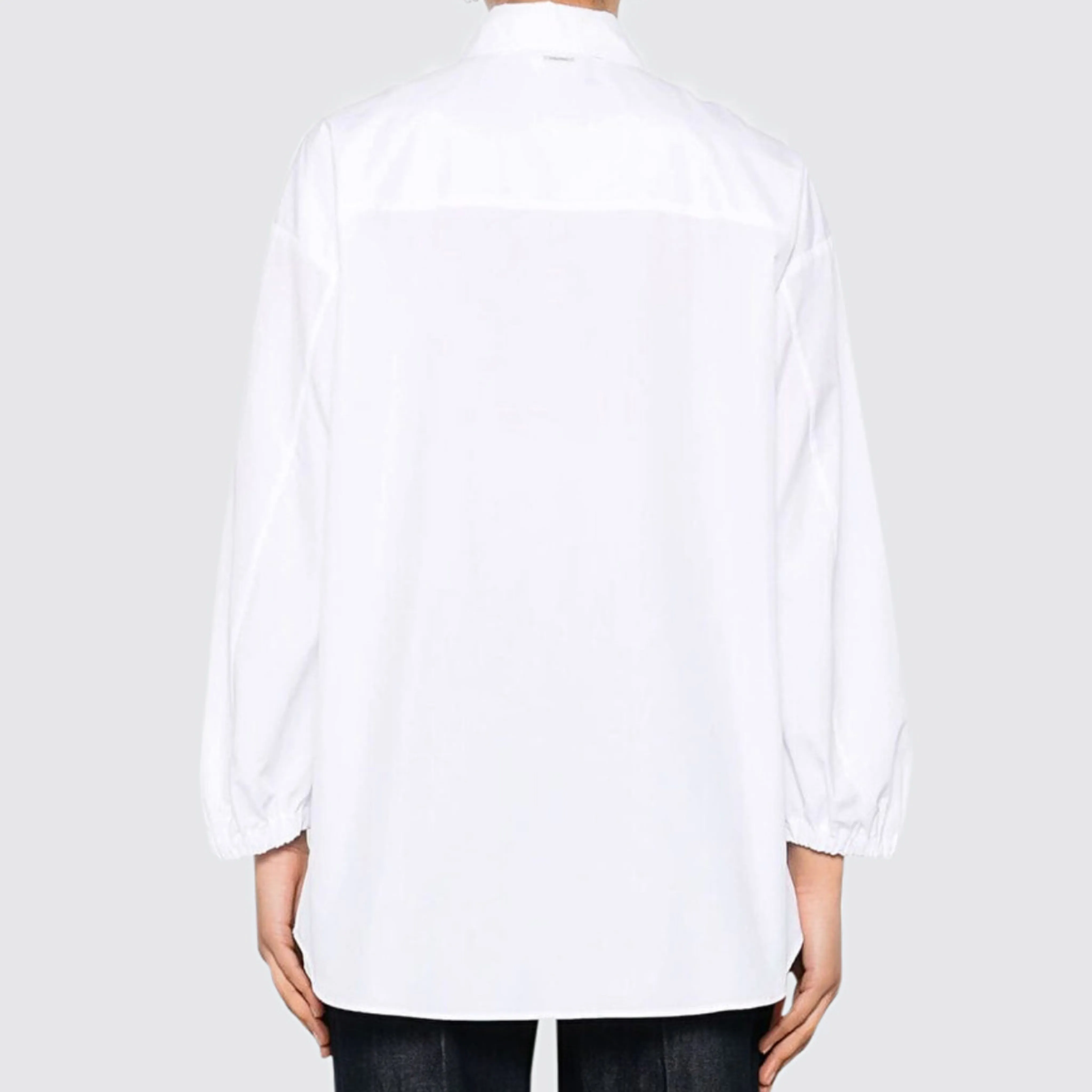 S Max Mara  |Casual Style Long Sleeves Plain Cotton Office Style