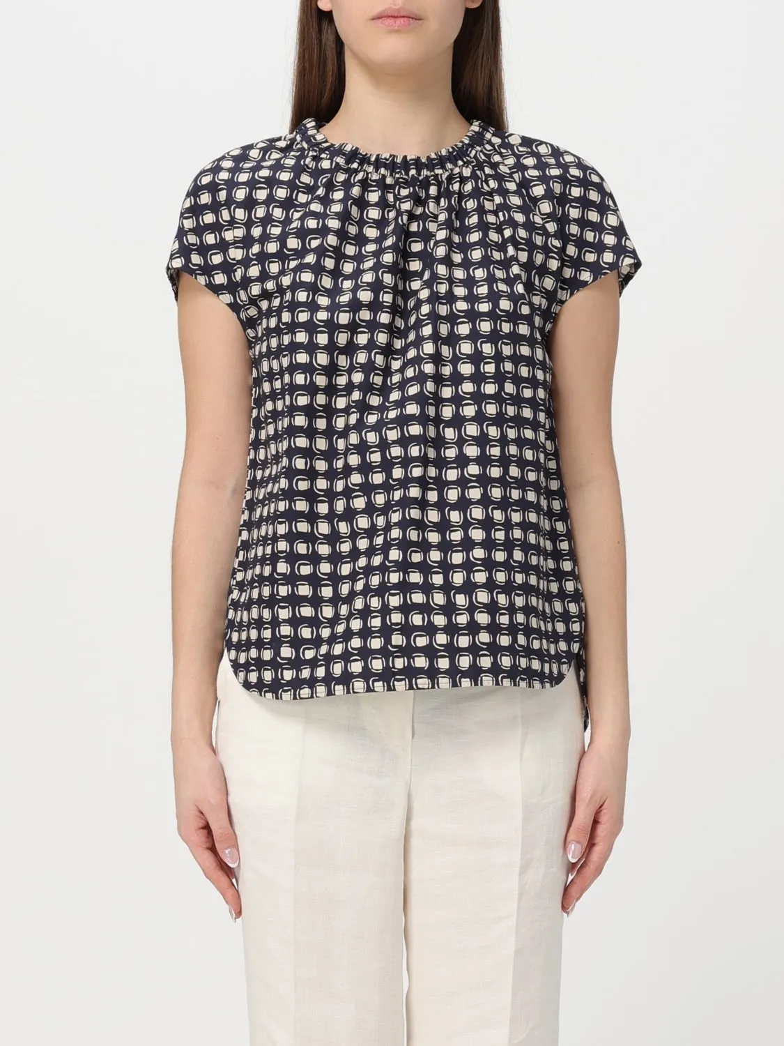 S Max Mara  |Casual Style Sleeveless Cotton Short Sleeves Party Style