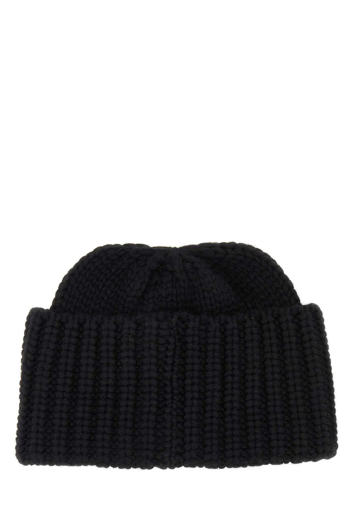 Saint Laurent Black Cashmere Beanie Hat