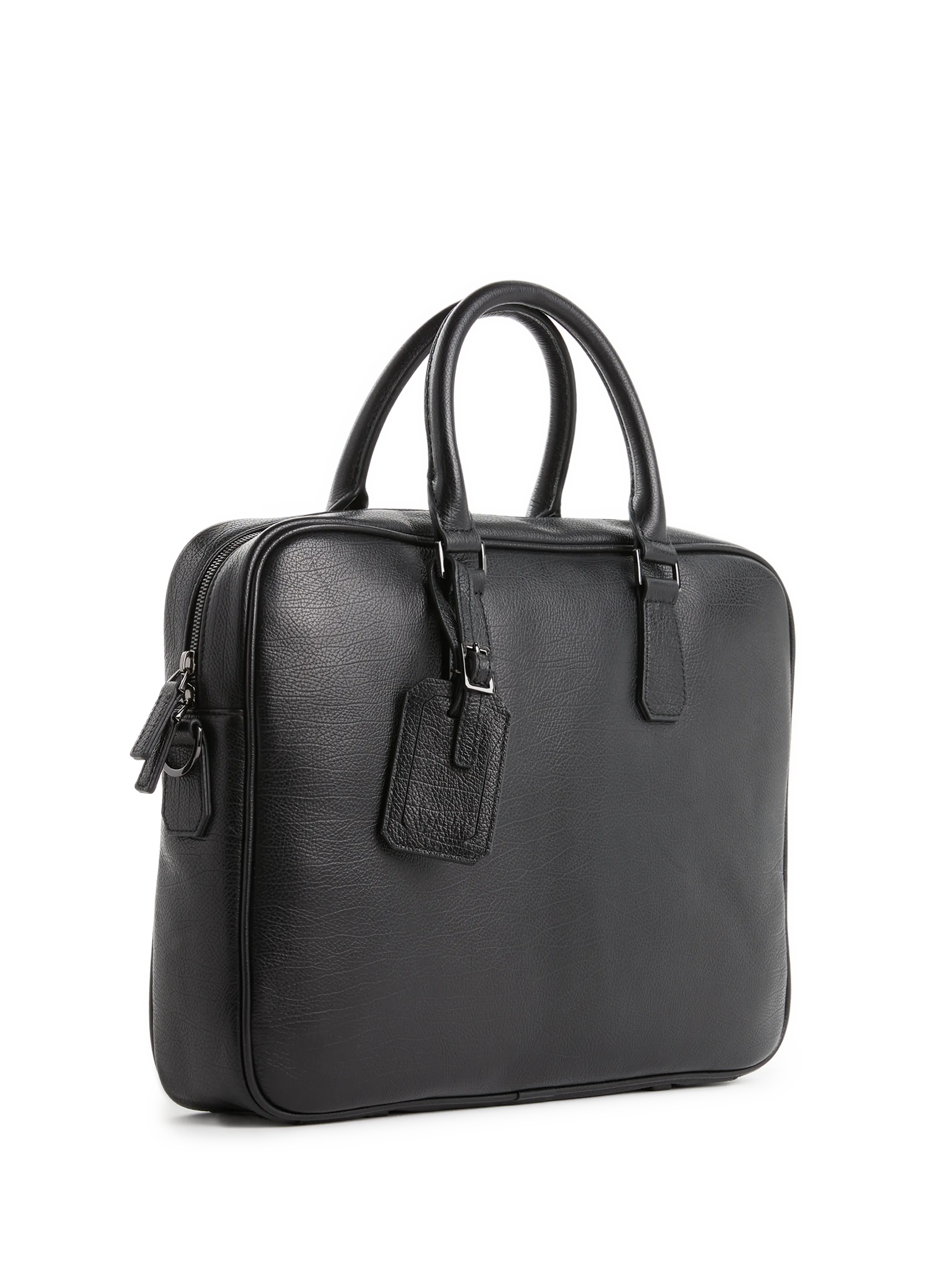 Saison 1865  Leather briefcase - Black