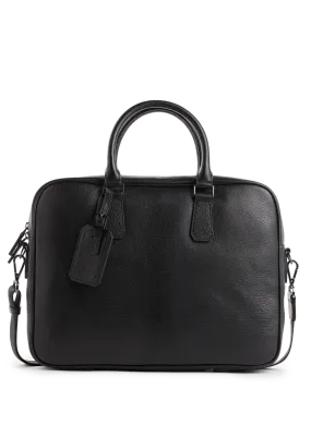 Saison 1865  Leather briefcase - Black