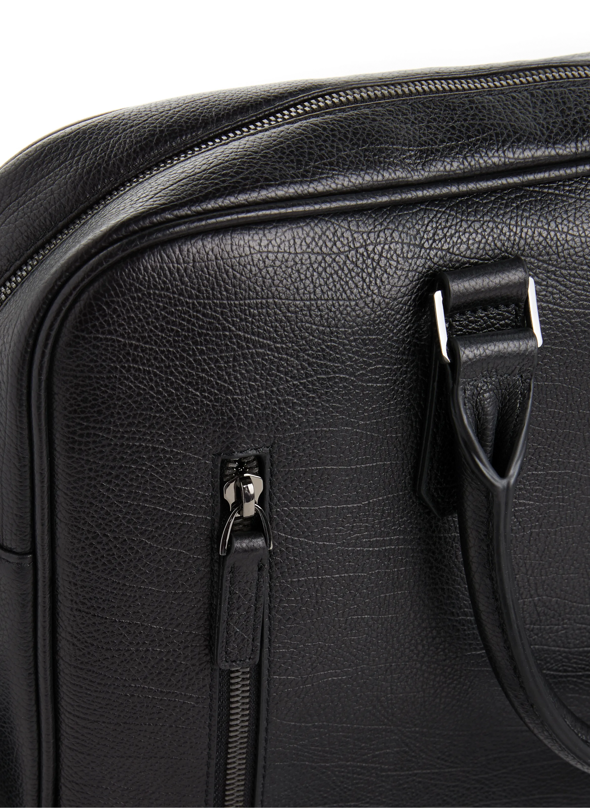 Saison 1865  Leather briefcase - Black