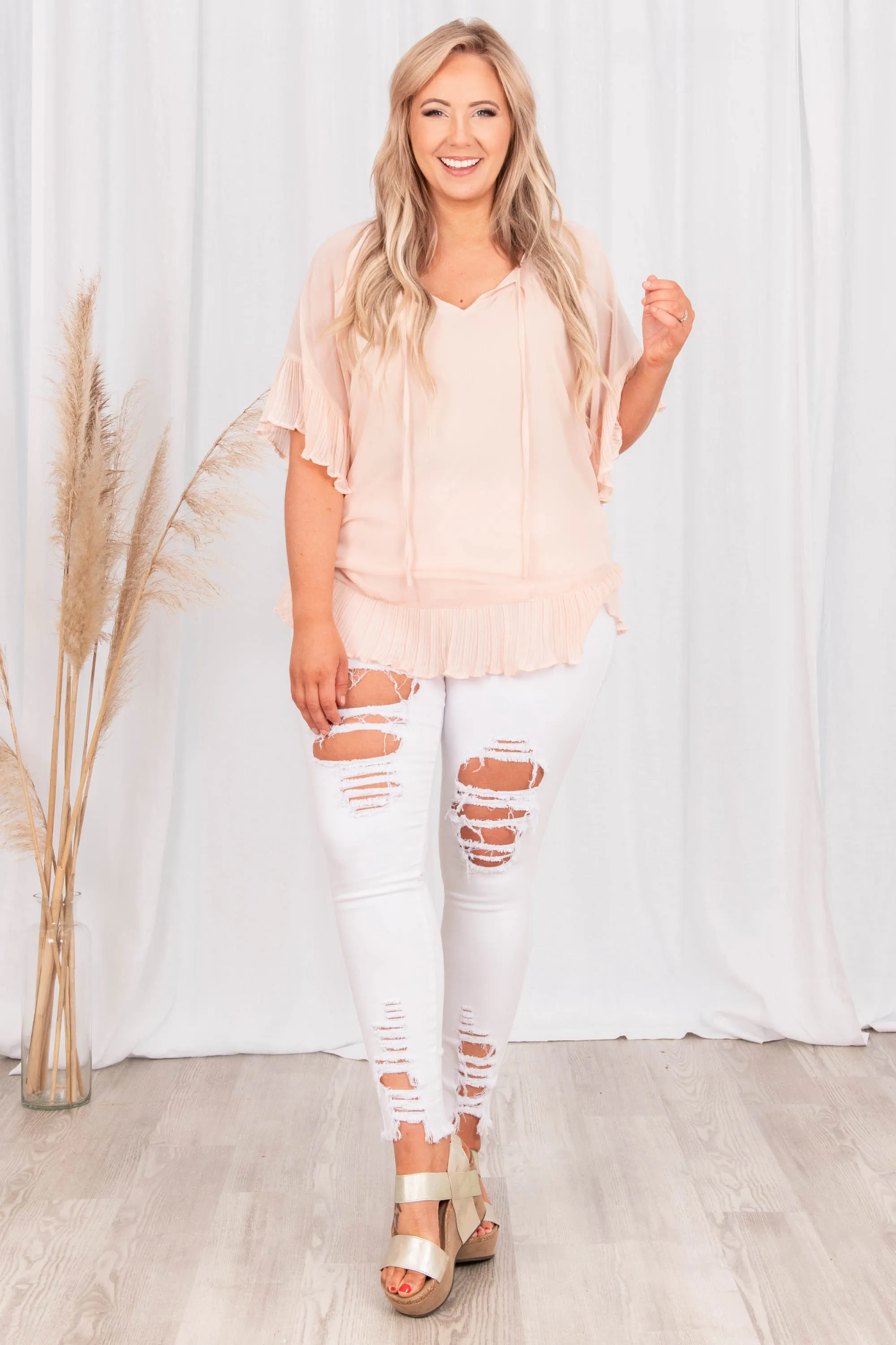 The Shallow End Top, Blush