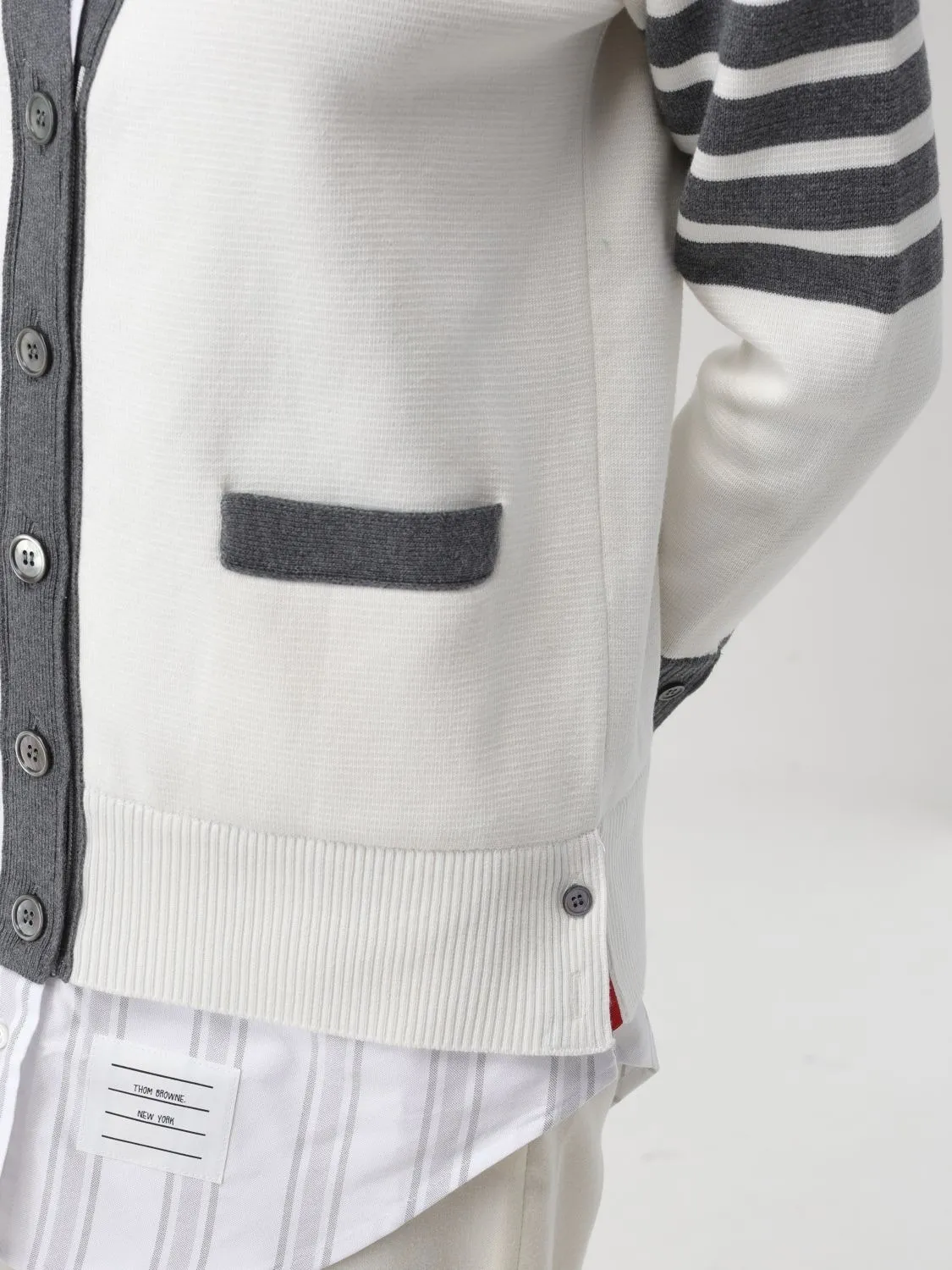 THOM BROWNE  |Stripes Casual Style Unisex Long Sleeves Plain Cotton