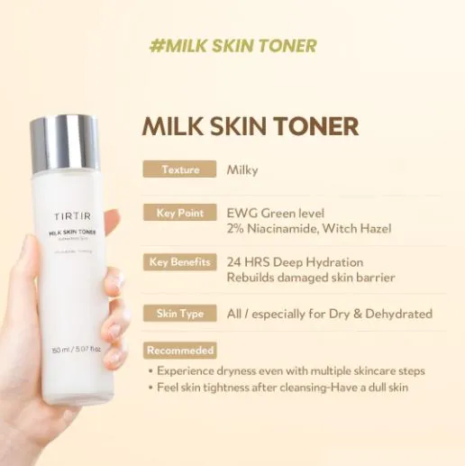 TIRTIR Milk Skin Toner Light - 150ML