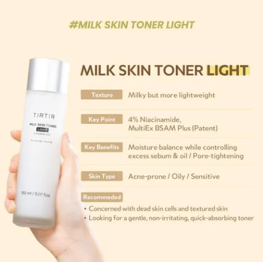 TIRTIR Milk Skin Toner Light - 150ML