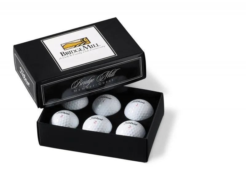 Titleist PackEdge Custom 1/2 Dozen Box - Foam Packing