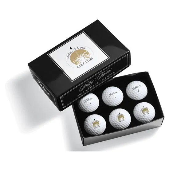 Titleist PackEdge Custom 1/2 Dozen Box - Foam Packing