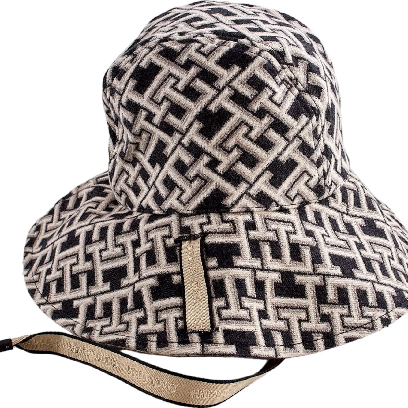 Tommy Hilfiger Black Mono Bucket Hat