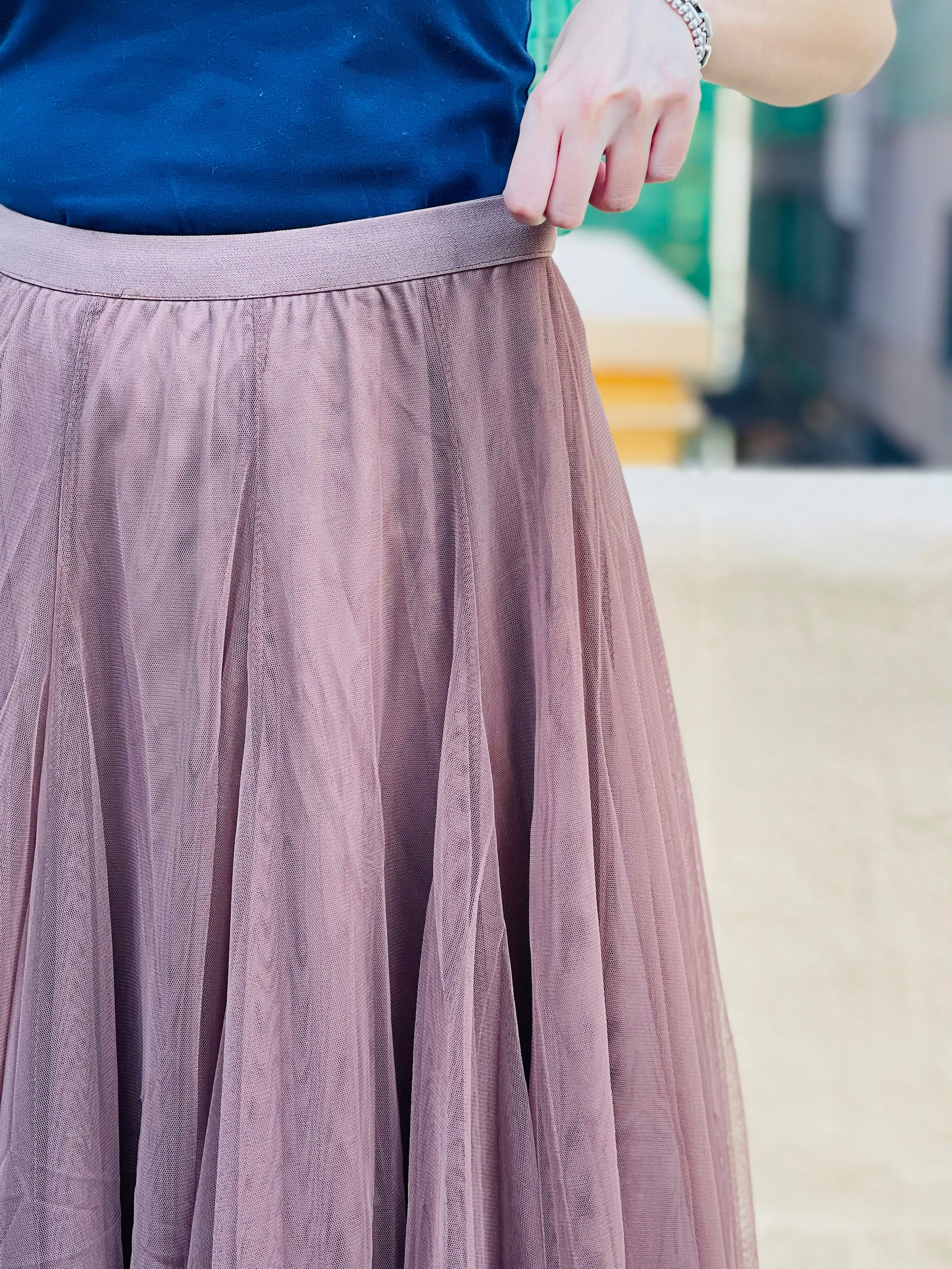 Tulle Skirt Brown