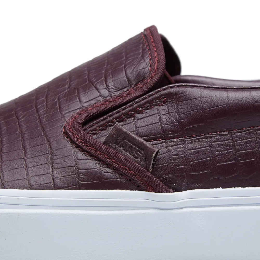 Vans California Classic Slip On CAWinetasting Croc