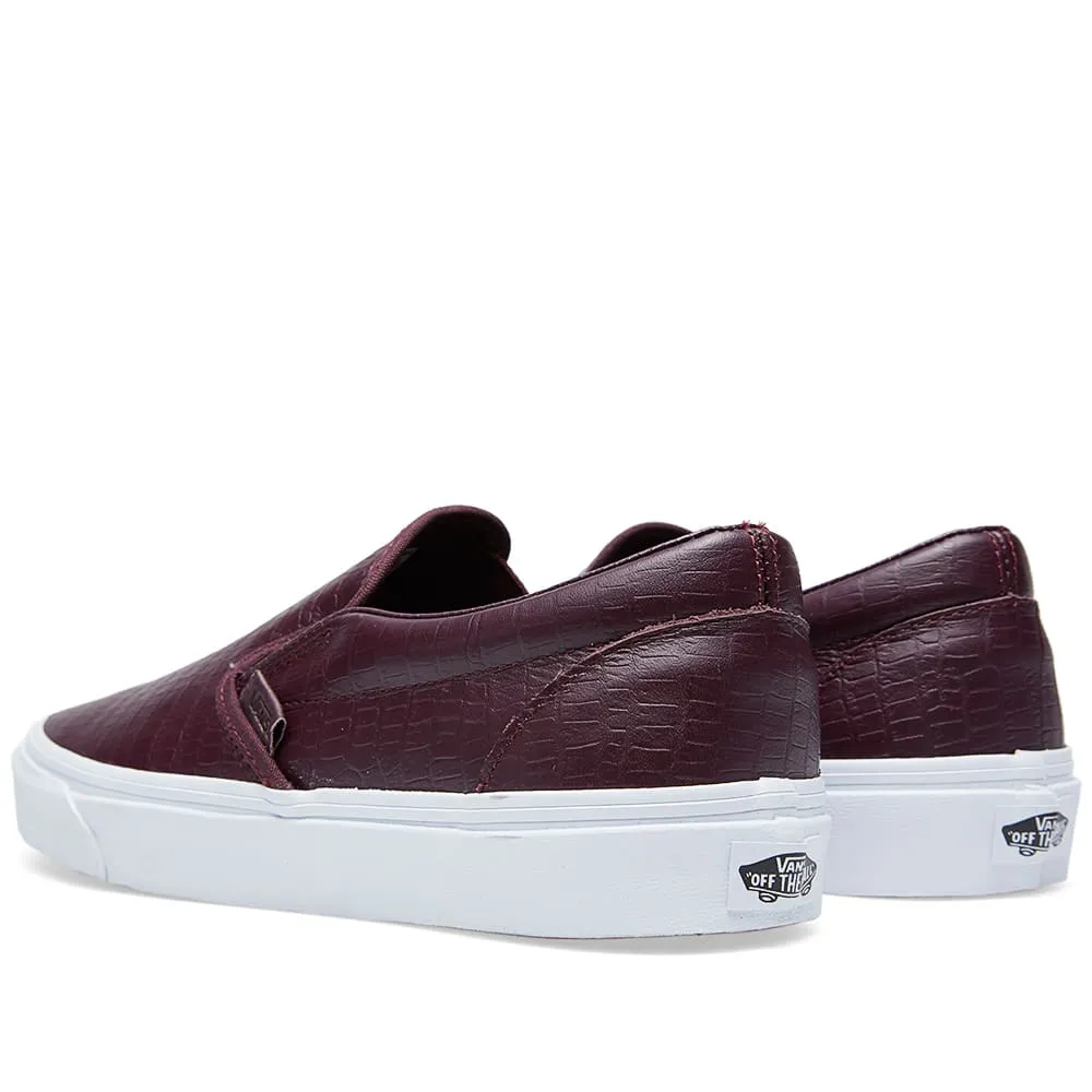 Vans California Classic Slip On CAWinetasting Croc