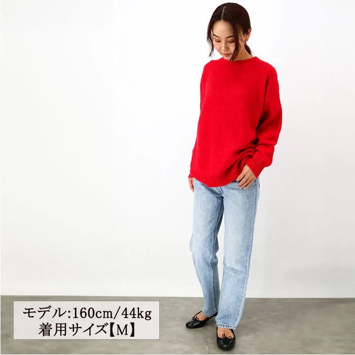 Weekend Max Mara  |Crew Neck Casual Style Nylon Long Sleeves Plain Cotton