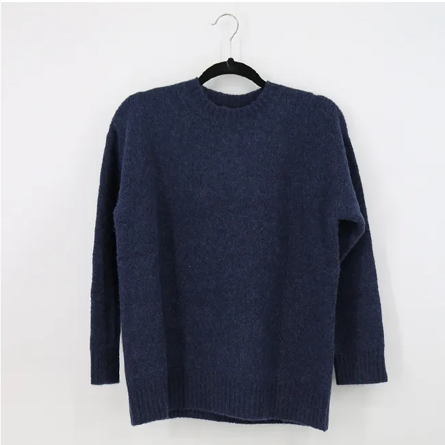 Weekend Max Mara  |Crew Neck Casual Style Nylon Long Sleeves Plain Cotton