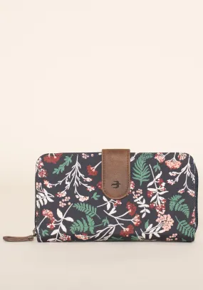 Winter Botanical Fold Over Purse