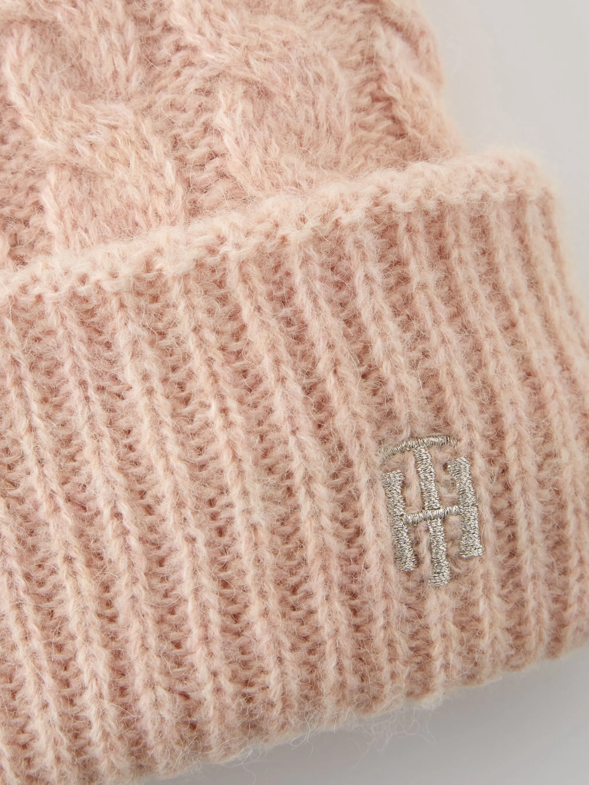 Womens Tommy Hilfiger Timeless Scarf & Hat in Pink