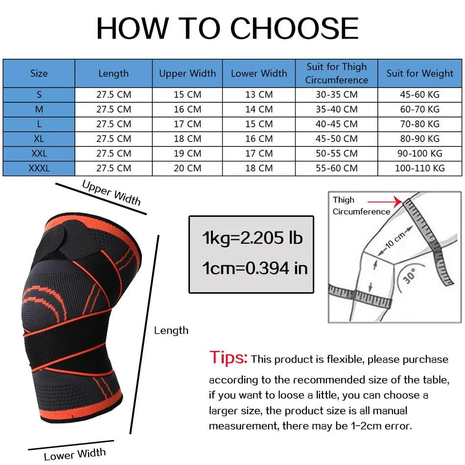 WorthWhile Sports Kneepad Men Pressurized Elastic