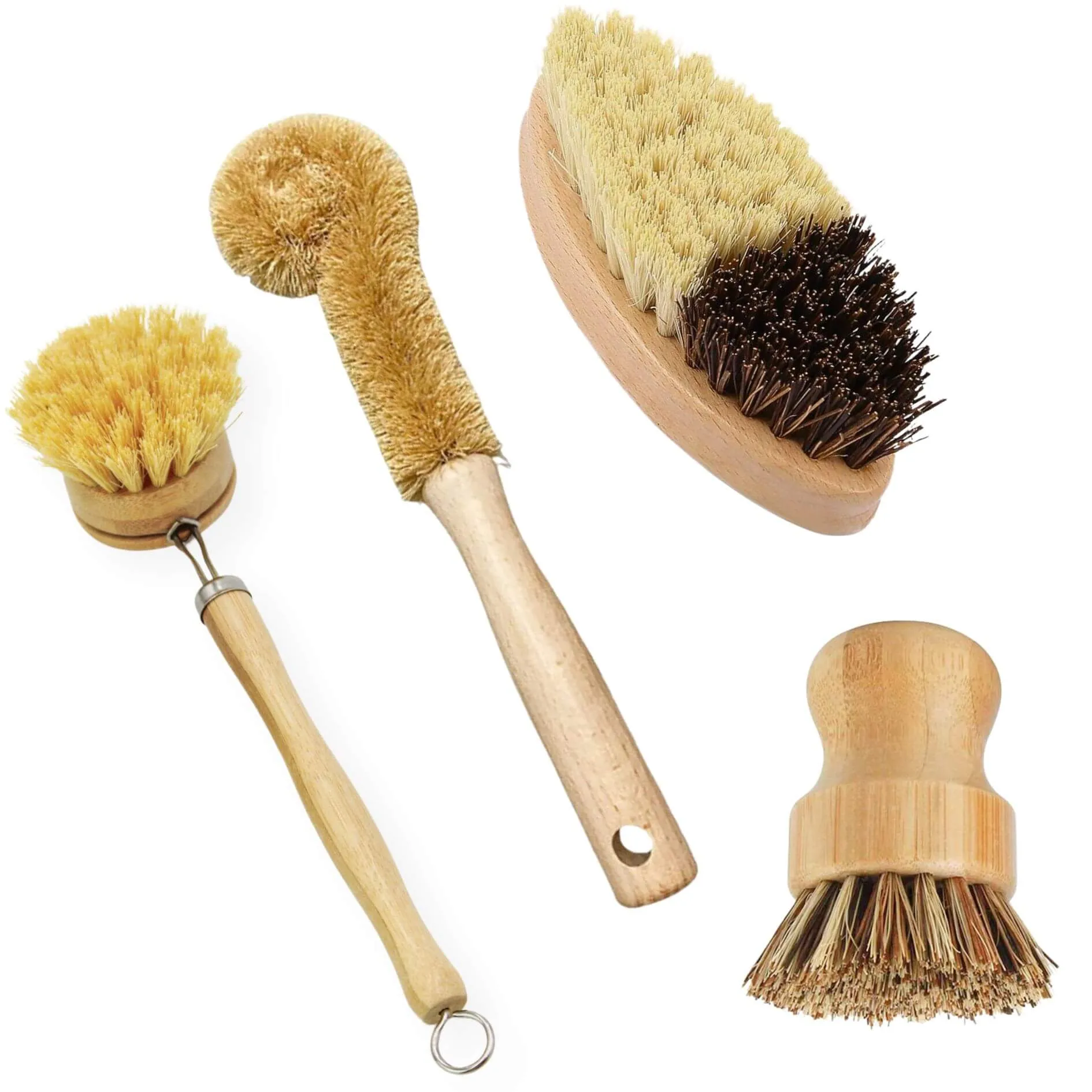 Zero-Waste Bamboo Dish Brush Bundle