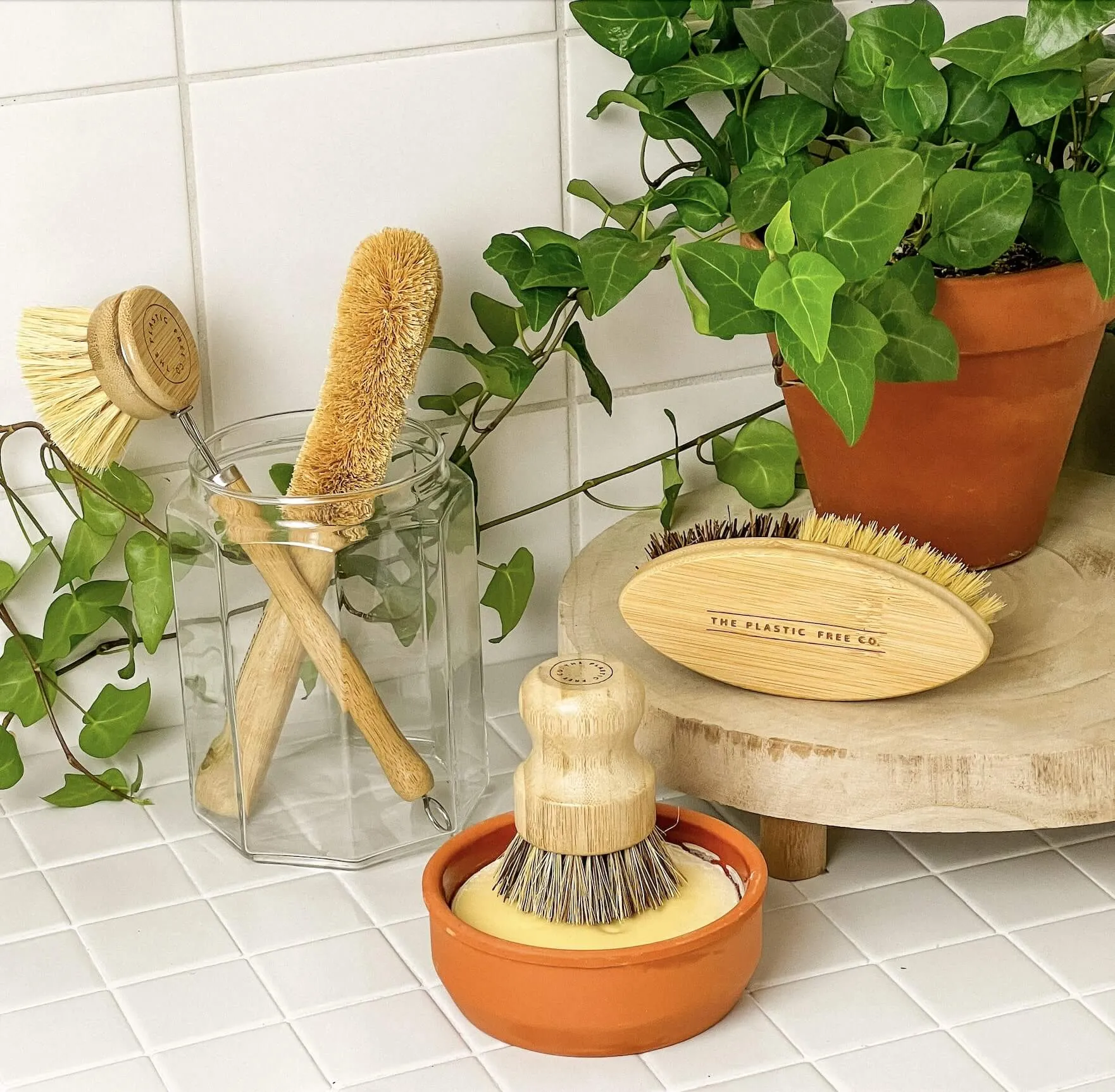 Zero-Waste Bamboo Dish Brush Bundle